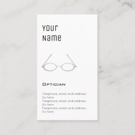"Wesentliche" Optiker-Verabredungs-Karten Terminkarte