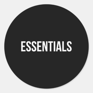 Wesentliche Runder Aufkleber