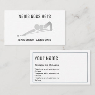 "Wesentliche" Snooker-Visitenkarten Visitenkarte
