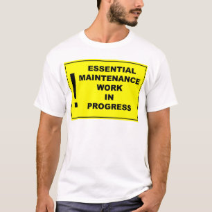 Wesentliches Wartungs-im Entstehen befindliches T-Shirt