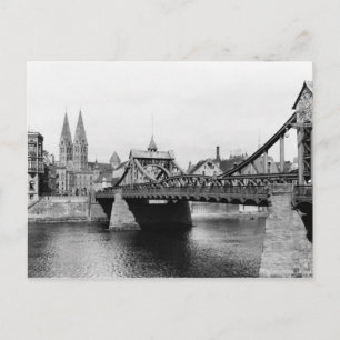 Weser Brücke, Bremen, c.1910 Postkarte