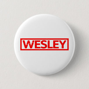 Wesley Briefmarke Button