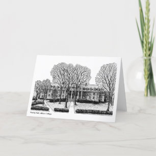 Wesley Hall, Albion Uni, notecard Karte