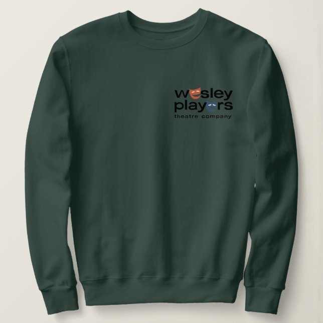 Wesley Players Sweatshirt mit "Tasche"-Logo (Design vorne)