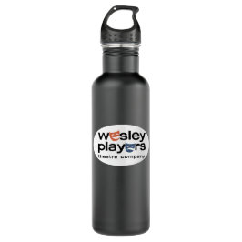 Wesley Players Wasserflasche mit ovalem Logo Edelstahlflasche