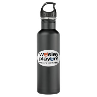 Wesley Players Wasserflasche mit ovalem Logo Edelstahlflasche