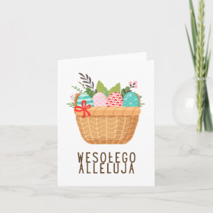 Wesołego Alleluja, Polnischer glücklicher Ostern Karte