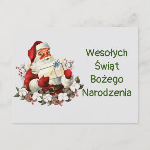 Wesołych Świąt Bożego Narodzenia Frohe Weihnachten Postkarte