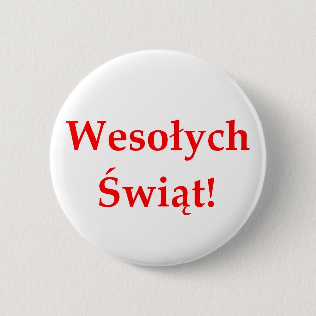 Wesolych Swiat Button (Vorderseite)