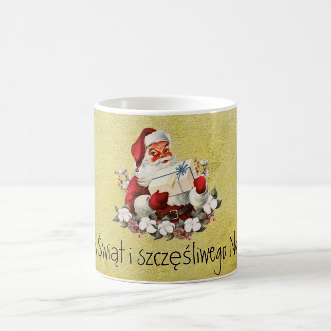 Wesołych Świąt Frohe Weihnachtsgeschenk für Großva Kaffeetasse (Mittel)