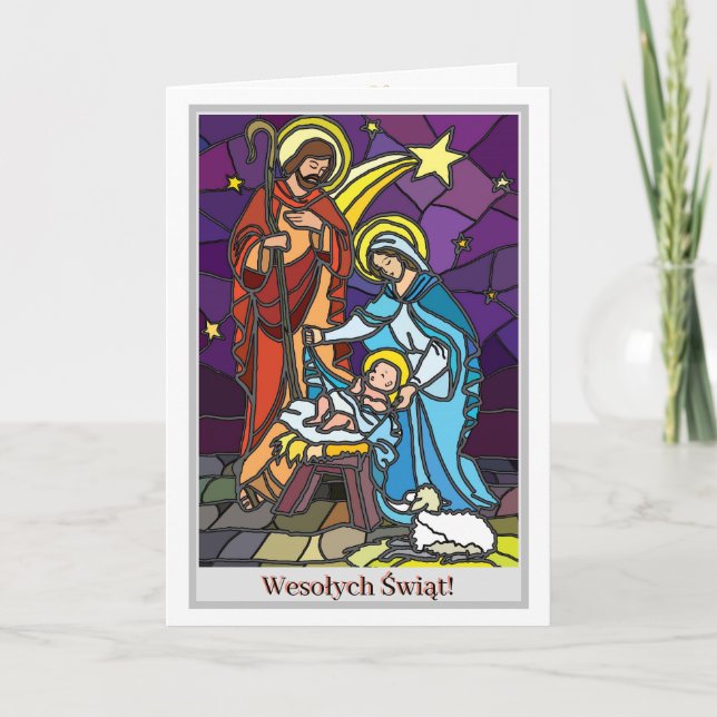 Wesołych Świąt Holiday Card Feiertagskarte (Vorderseite)