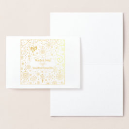 Wesołych Świąt i Szczęśliwego Nowego Roku Folienkarte