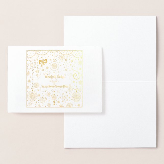 Wesołych Świąt i Szczęśliwego Nowego Roku Folienkarte (Anzeige)