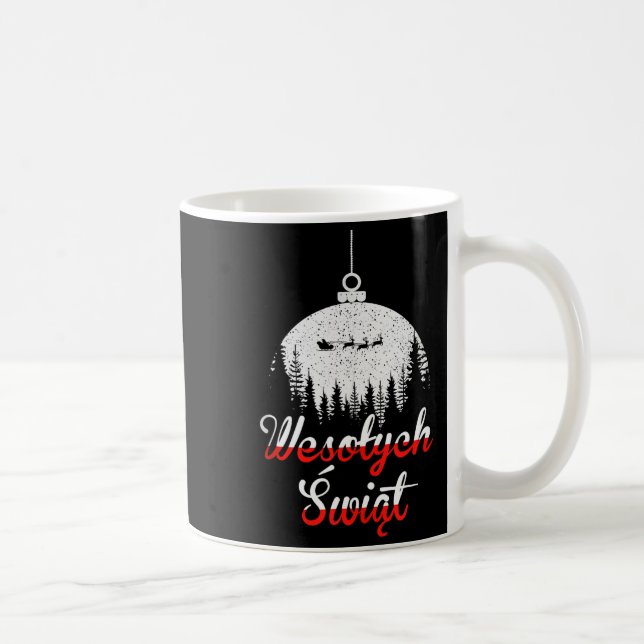 Wesolych Swiat Lish Christmas Holiday Tank Top  Kaffeetasse (Rechts)