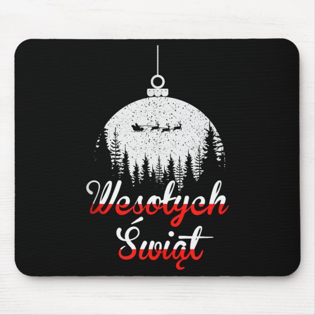Wesolych Swiat Lish Christmas Holiday Tank Top  Mousepad (Vorne)