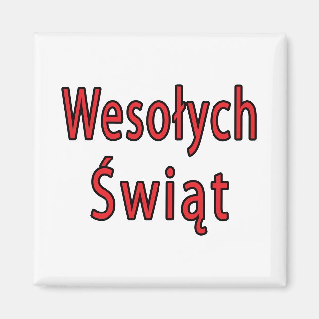 Wesolych Swiat Magnet (Vorne)