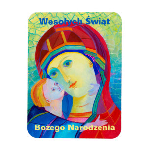 Wesołych Świąt Merry Christmas Gift Polish Magnet