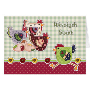 Wesołych Świąt. Osterkarte auf Polnisch