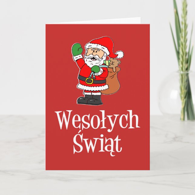 Wesolych Swiat Polnisch Frohe Weihnachten Weihnach (Vorderseite)