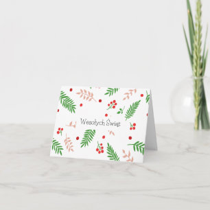 Wesołych Świąt, polnische Weihnachtskarte Karte