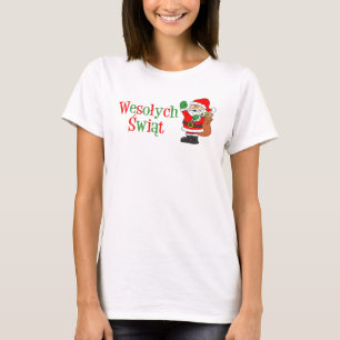 Wesolych Swiat Polnischer Weihnachtsmann-T - Shirt