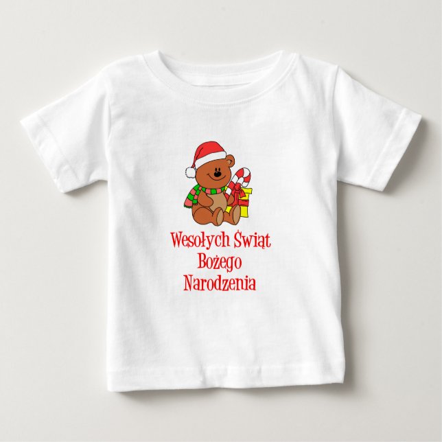 Wesolych Swiat Polnisches Weihnachtsfest Baby T-shirt (Vorderseite)