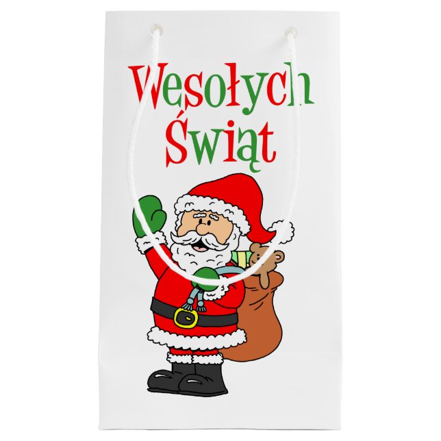 Wesolych Swiat und Weihnachten Weihnachten Weihnac Kleine Geschenktüte (Vorderseite)