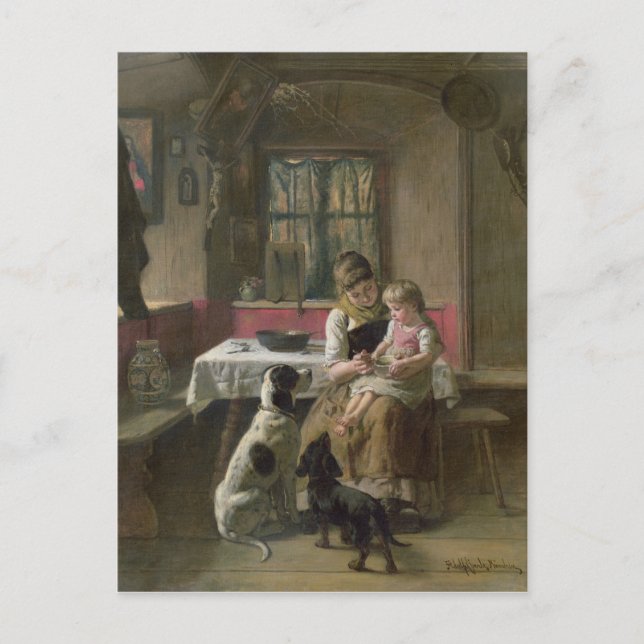 Wessen Abendessen ist es? Postkarte (Vorderseite)