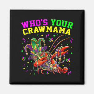 Wessen crawmama Krebs Jester Perlen lustig mardi Magnet