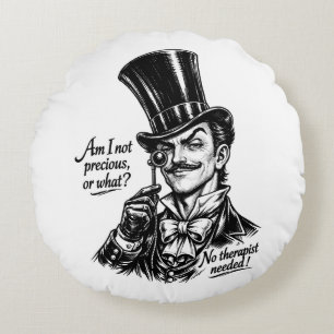 Wessen Schatz?! Oh ja—du weißt schon! Rundes Kissen