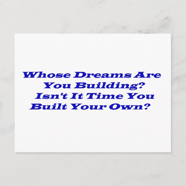 Wessen Träume?  Postkarten (Vorderseite)