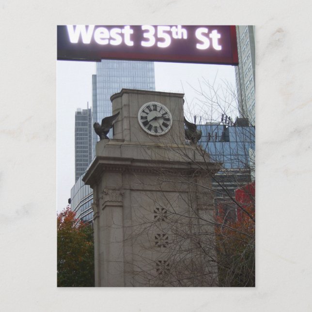 West 35th Street Postcard NYC by CricketDiane Postkarte (Vorderseite)