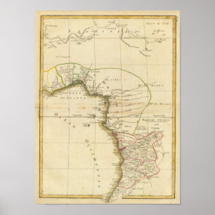 West Africa Map Poster