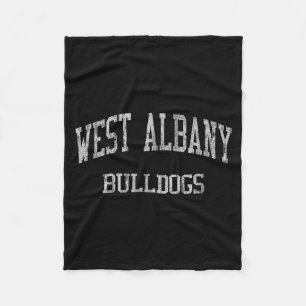 West Albany High School Hs Albany Oder Vintage Srt Fleecedecke