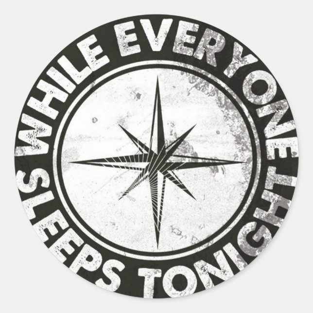 WEST-Aufkleber Runder Aufkleber (Vorderseite)