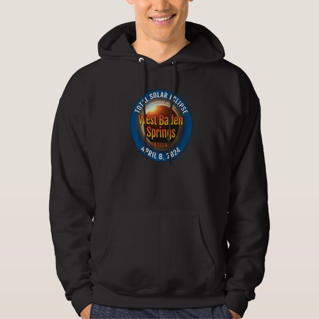 West Baden Springs Indiana IN Total Solar Eclipse  Hoodie (Vorderseite)