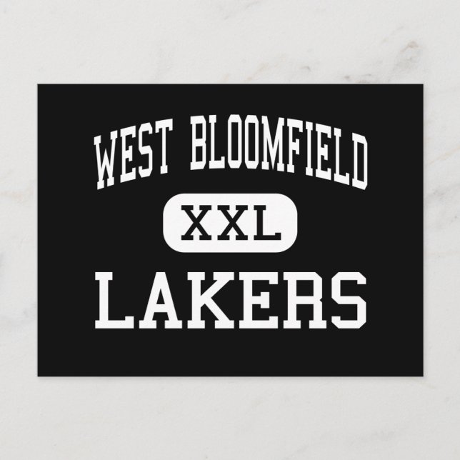 West Bloomfield - Lakers - Hoch - West Bloomfield Postkarte (Vorderseite)