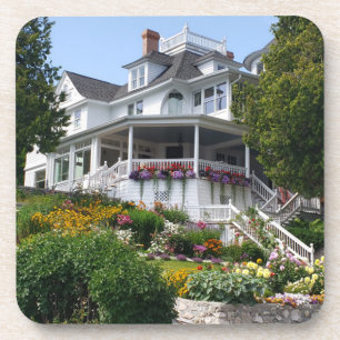 West Bluff Mansion auf Mackinac Island, Michigan Getränkeuntersetzer