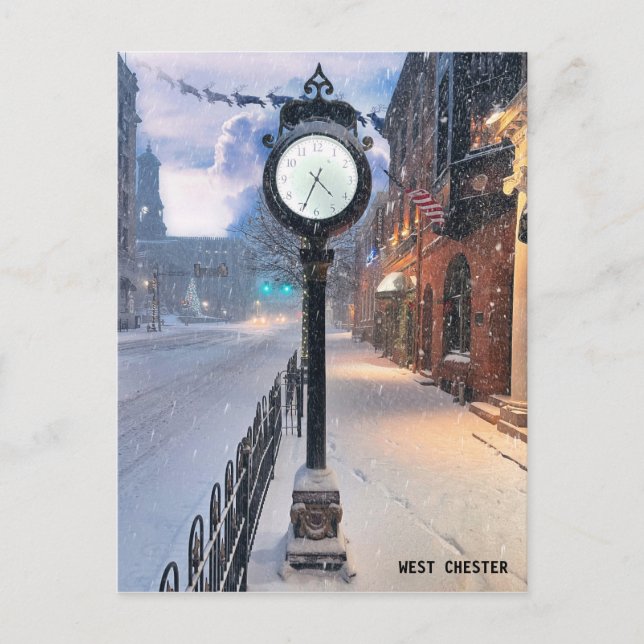 West Chester Christmas Postcard Postkarte (Vorderseite)
