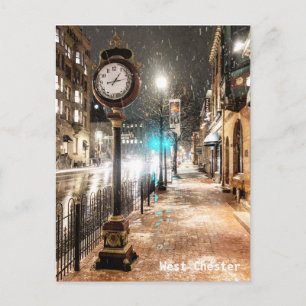 West Chester Clock Post Card Postkarte