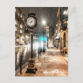 West Chester Clock Post Card Postkarte
