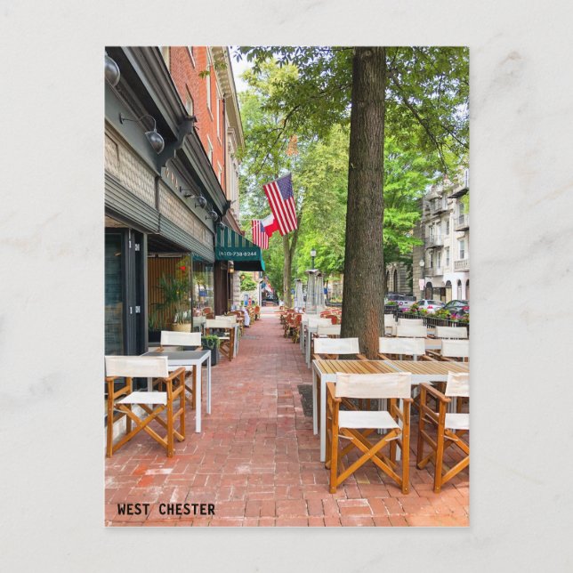 West Chester Innenstadt Postkarte (Vorderseite)