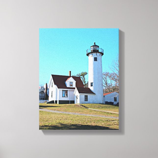 West Chop Lighthouse Marthas Vineyard Canvas Print Leinwanddruck (Vorderseite)