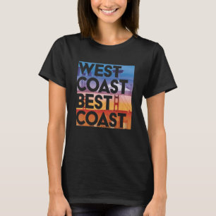 West Coast Best Coast Seaposfla Grafik T-Shirt