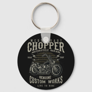 West Coast Chopper Motorcycle Garage Live to Ride Schlüsselanhänger
