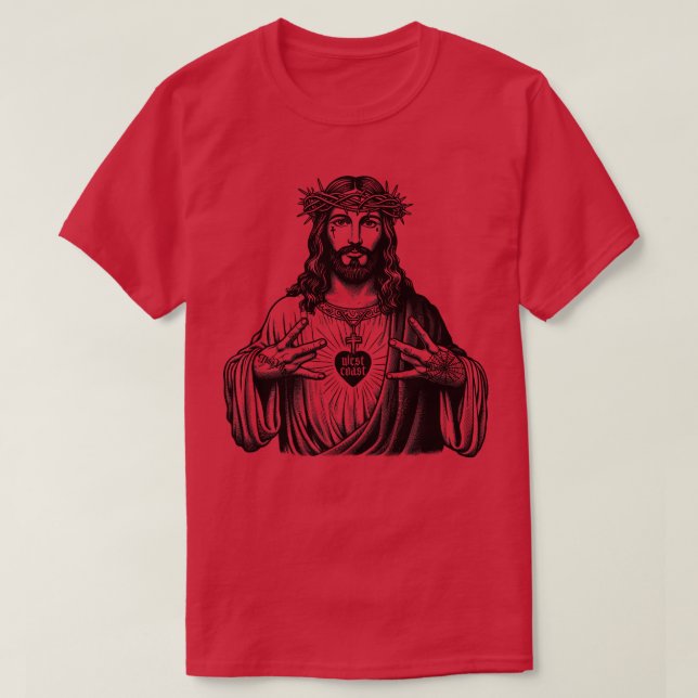West Coast Jesus T-Shirt (Design vorne)