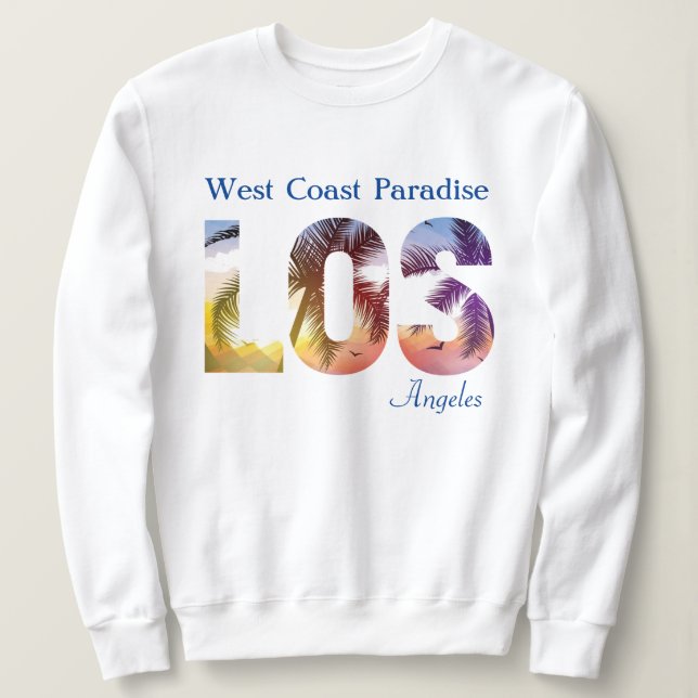 West Coast Paradise Los Angeles Sweatshirt (Design vorne)