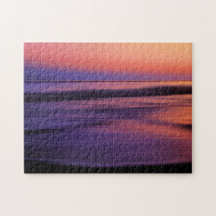 West Coast Sunset Ocean Abstrakt Puzzle