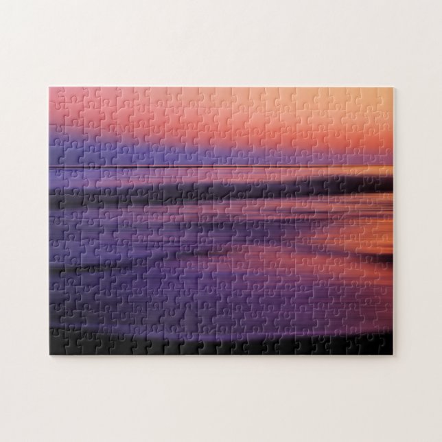 West Coast Sunset Ocean Abstrakt Puzzle (Horizontal)