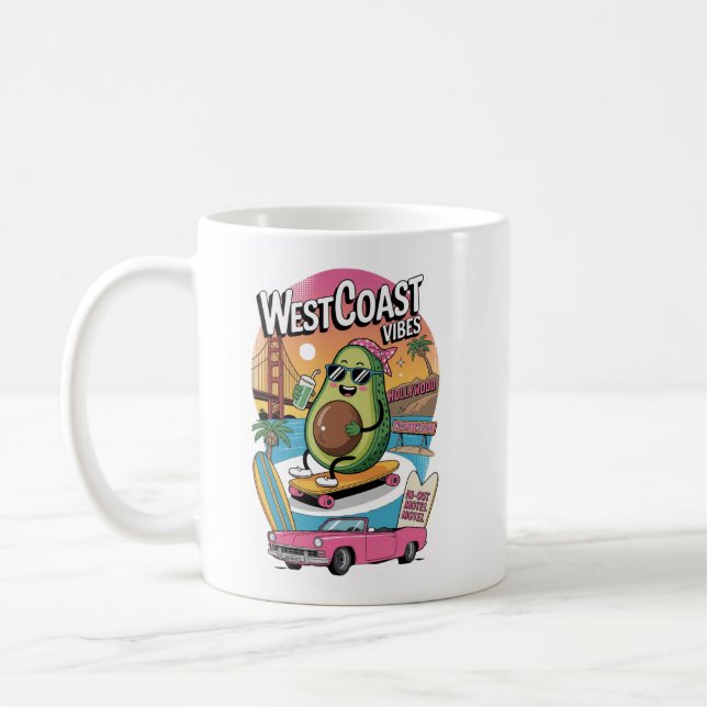 West Coast Vibes Avocado Kaffeetasse (Links)
